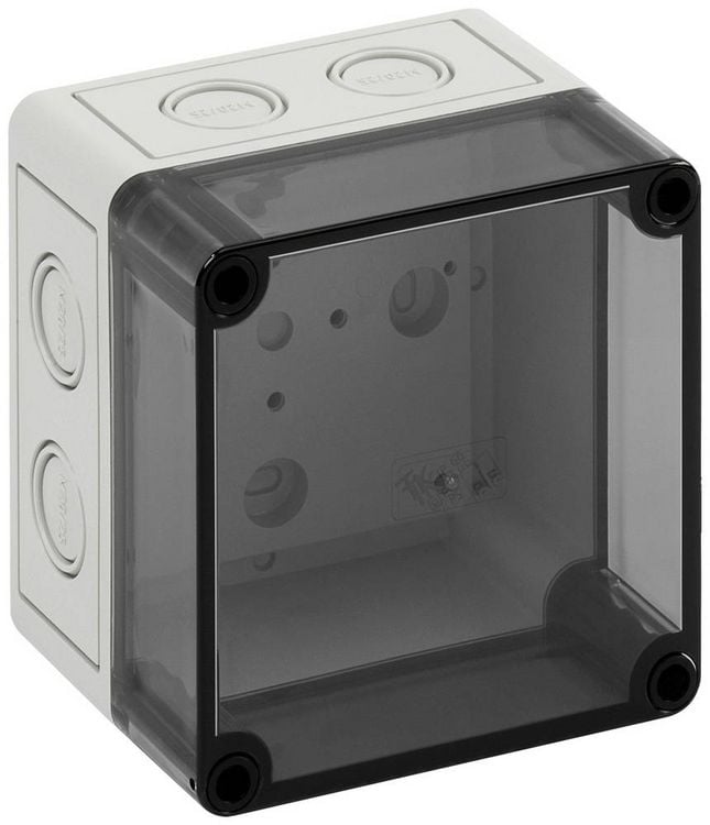 Produktbild: Spelsberg TK PS 1111-9-tm Installations-Geh&auml;use 110 x 110 x 90 Polycarbonat, Polystyrol (EPS) Lichtgrau (RAL 7035) 1 St.
