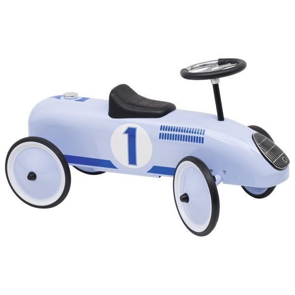 Produktbild: Goki 14166 - Rutscherfahrzeug blau, Metall/Kunststoff, L&auml;nge: ca. 43 cm