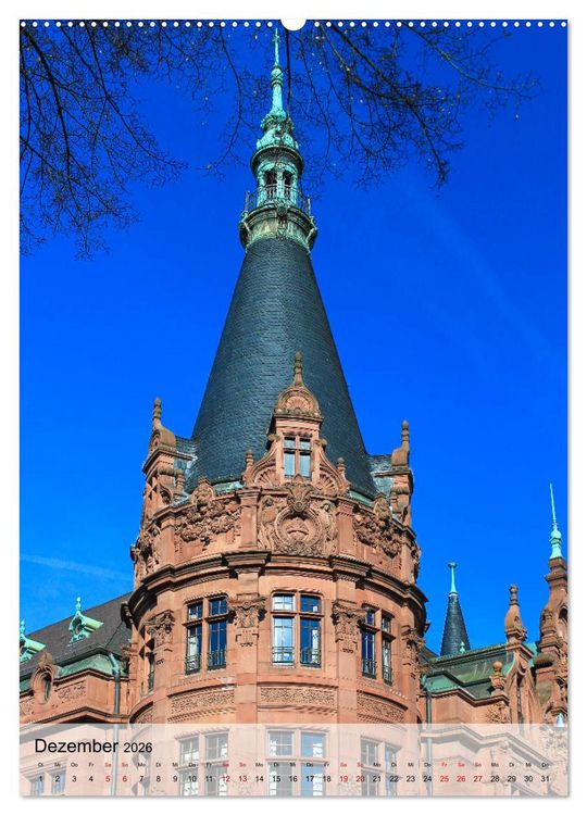 Produktbild: Altes Heidelberg (Wandkalender 2026 DIN A2 hoch), CALVENDO Monatskalender