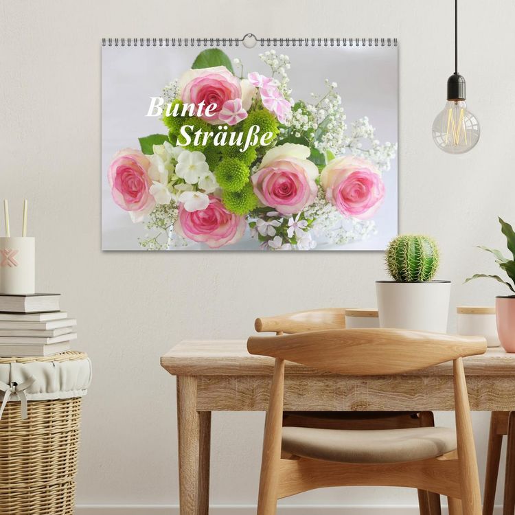 Produktbild: Bunte Str&auml;u&szlig;e (Wandkalender 2026 DIN A3 quer), CALVENDO Monatskalender
