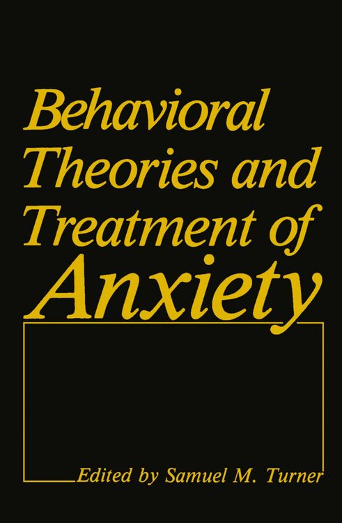 Produktbild: Behavioral Theories and Treatment of Anxiety