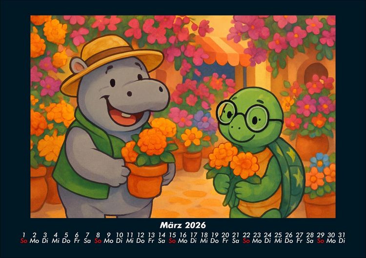 Produktbild: Sash & Taz - Abenteuer in Mexiko 2026 Fotokalender DIN A4
