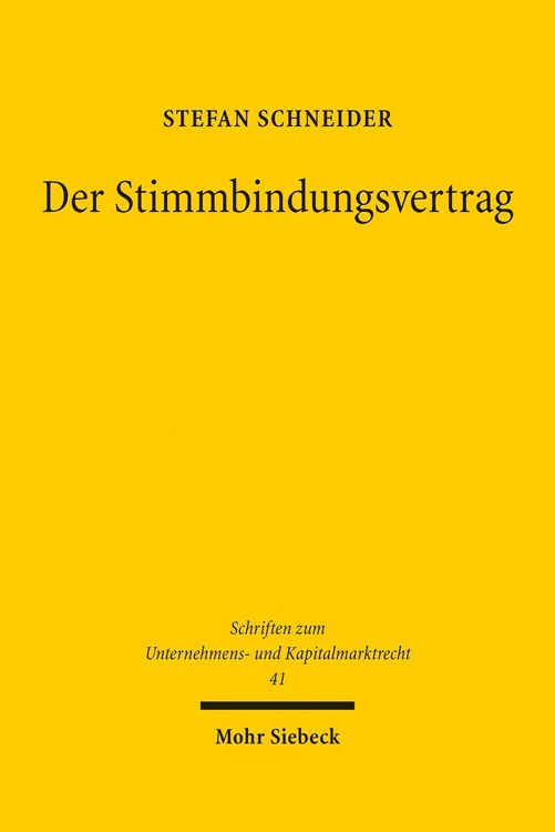 Produktbild: Der Stimmbindungsvertrag