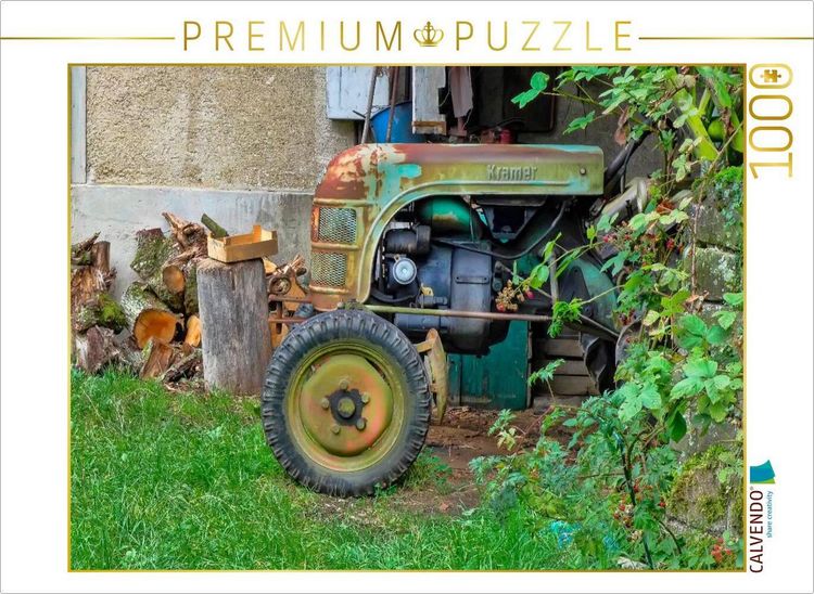 Produktbild: CALVENDO Puzzle Ein Motiv aus dem Kalender Traktoren - game over | 1000 Teile Lege-Gr&ouml;&szlig;e 64x48cm Foto-Puzzle f&uuml;r gl&uuml;ckliche Stunden