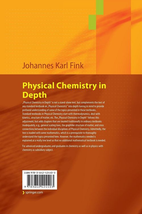 Produktbild: Physical Chemistry in Depth