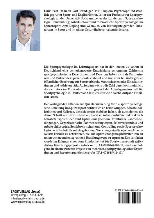 Produktbild: Leitfaden zur Qualitätssicherung für die sportpsychologische Betreuung im Leistungssport