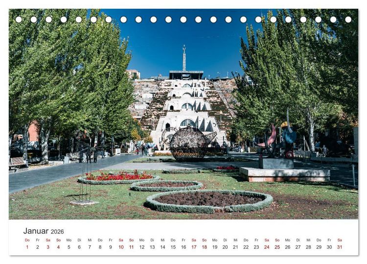 Produktbild: Armenien - Wo die Geschichte ihre Stimme erhebt (Tischkalender 2026 DIN A5 quer), CALVENDO Monatskalender