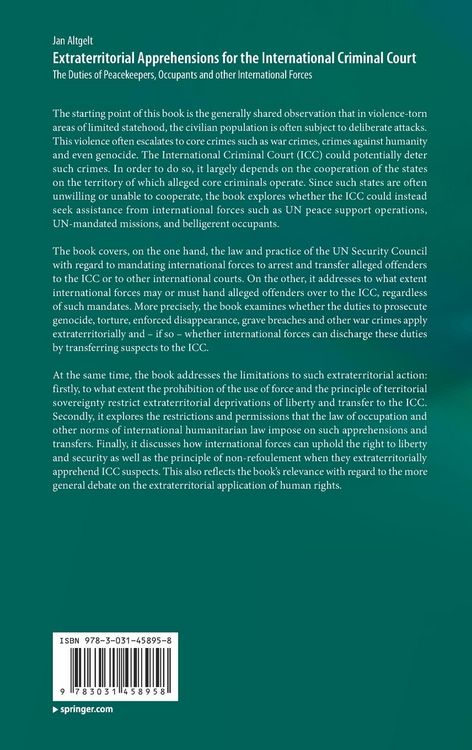 Produktbild: Extraterritorial Apprehensions for the International Criminal Court