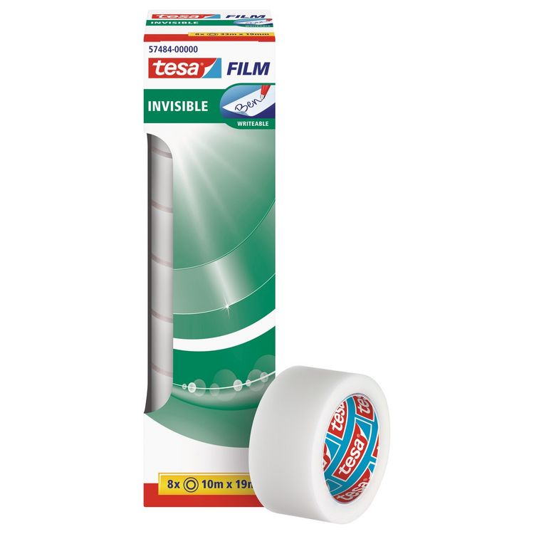 Produktbild: tesa Invisible Film 10mx19mm 19mmx10m 8 St&uuml;ck