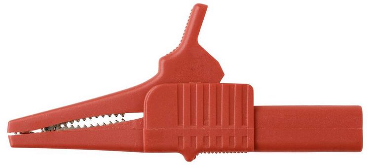 Produktbild: VOLTCRAFT MSK-125 Krokodilklemme kurz CAT II 300V 10A Rot