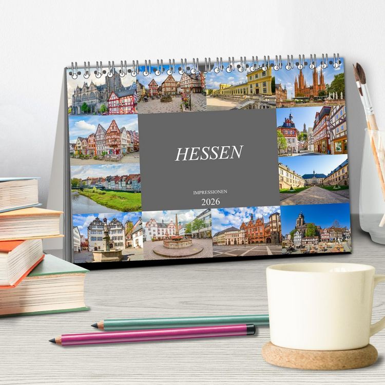 Produktbild: Hessen Impressionen (Tischkalender 2026 DIN A5 quer), CALVENDO Monatskalender