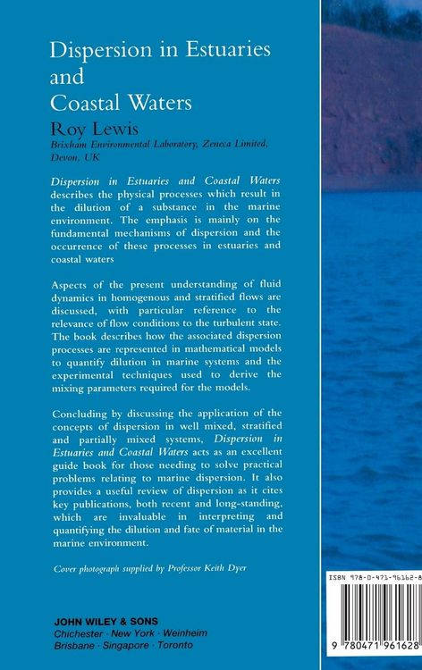 Produktbild: Dispersion in Estuaries and Coastal Waters