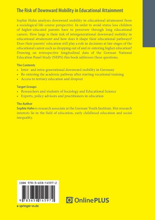 Produktbild: The Risk of Downward Mobility in Educational Attainment