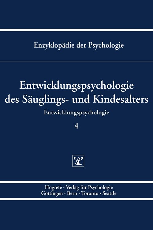 Produktbild: Entwicklungspsychologie des S&auml;uglings- und Kindesalters