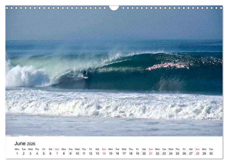 Produktbild: SURFERS AND WAVES (Wall Calendar 2026 DIN A3 landscape), CALVENDO 12 Month Wall Calendar