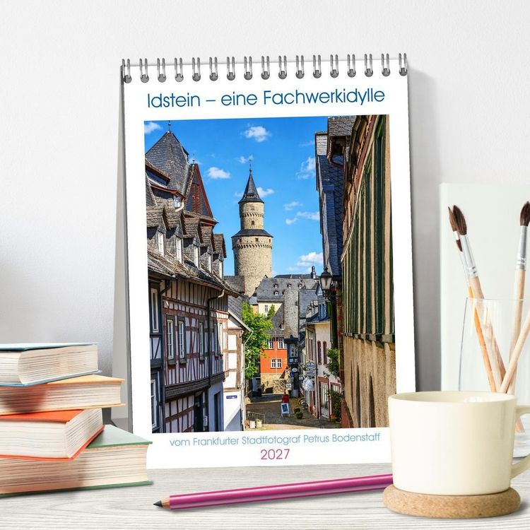 Produktbild: Idstein &ndash; eine Fachwerkidylle (Tischkalender 2027 DIN A5 hoch), CALVENDO Monatskalender