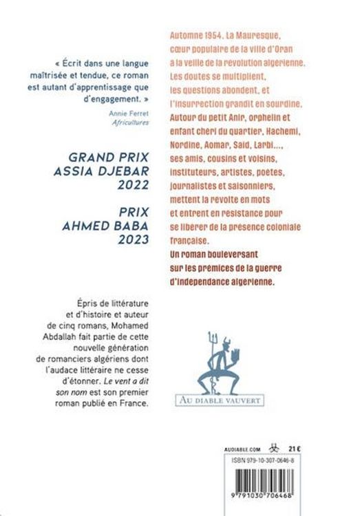 Produktbild: Le vent a dit son nom
