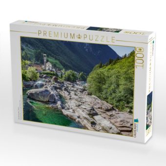 Produktbild: CALVENDO Puzzle Das Verzascatal - Tessin | 1000 Teile Lege-Gr&ouml;&szlig;e 64x48cm Foto-Puzzle f&uuml;r gl&uuml;ckliche Stunden