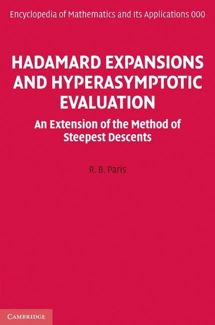 Produktbild: Hadamard Expansions and Hyperasymptotic Evaluation