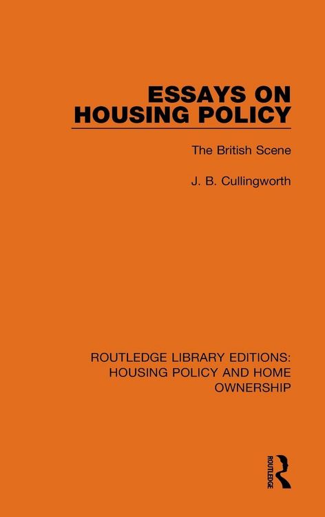 Produktbild: Essays on Housing Policy