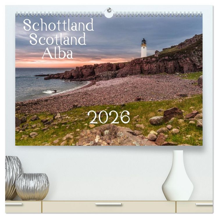 Produktbild: Schottland - Scotland - Alba (hochwertiger Premium Wandkalender 2026 DIN A2 quer), Kunstdruck in Hochglanz