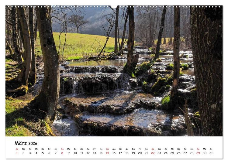 Produktbild: Impressionen von der Schw&auml;bischen Alb (Wandkalender 2026 DIN A2 quer), CALVENDO Monatskalender