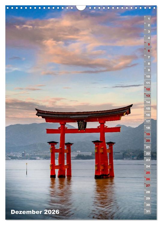 Produktbild: DER ZAUBER JAPANS Faszinierende Impressionen (Wandkalender 2026 DIN A3 hoch), CALVENDO Monatskalender