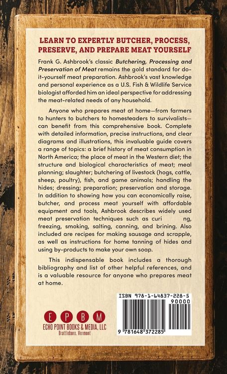 Produktbild: Butchering , Processing and Preservation of Meat