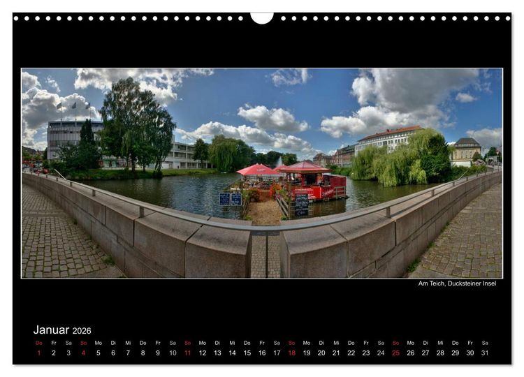 Produktbild: Neum&uuml;nster - Meine Stadt (Wandkalender 2026 DIN A3 quer), CALVENDO Monatskalender