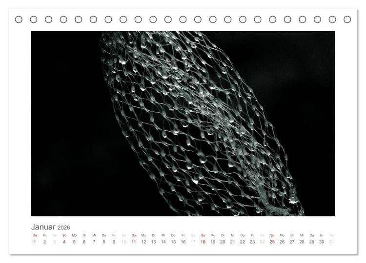 Produktbild: einfach schwarz-wei&szlig; (Tischkalender 2026 DIN A5 quer), CALVENDO Monatskalender