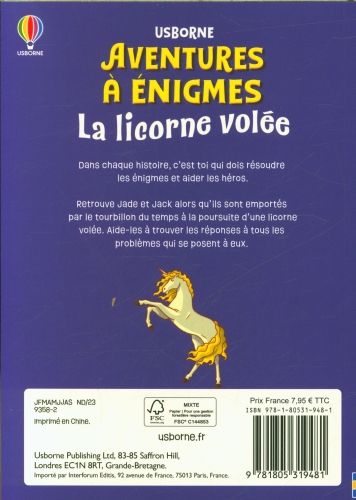 Produktbild: La licorne vol&eacute;e