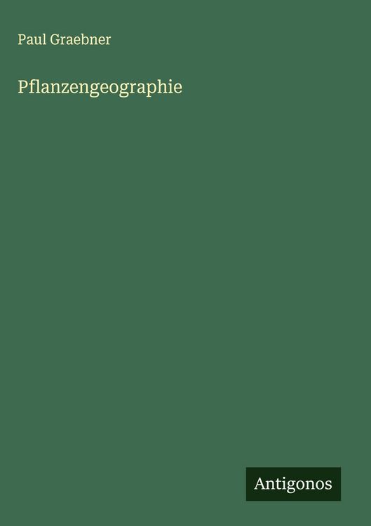 Produktbild: Pflanzengeographie