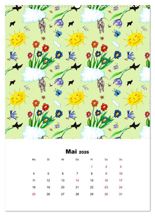 Produktbild: MUSTERMACKE (hochwertiger Premium Wandkalender 2026 DIN A2 hoch), Kunstdruck in Hochglanz