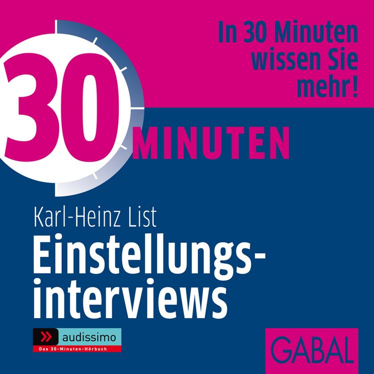 Produktbild: 30 Minuten Einstellungsinterviews