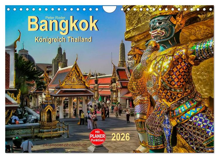Produktbild: Bangkok - K&ouml;nigreich Thailand (Wandkalender 2026 DIN A4 quer), CALVENDO Monatskalender