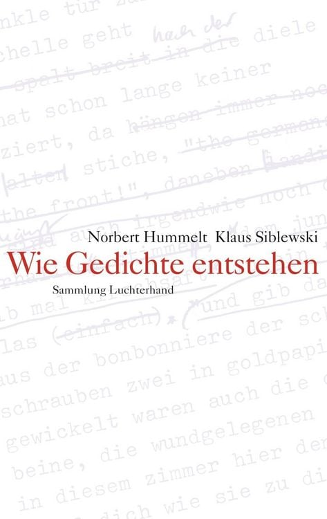 Produktbild: Wie Gedichte entstehen