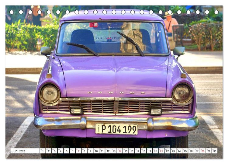 Produktbild: Ford Taunus P2 - 17M - Ein Klassiker aus K&ouml;ln in Kuba (Tischkalender 2026 DIN A5 quer), CALVENDO Monatskalender