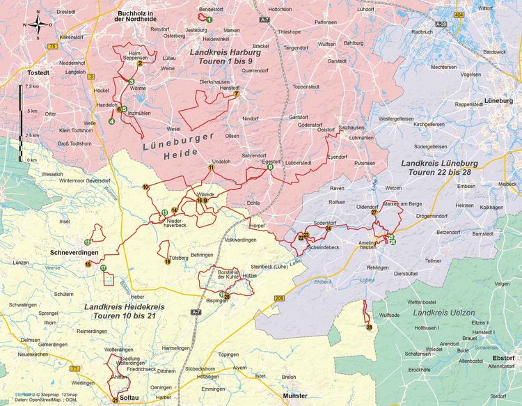 Produktbild: L&uuml;neburger Heide 28 Wanderungen in der alten Kulturlandschaft