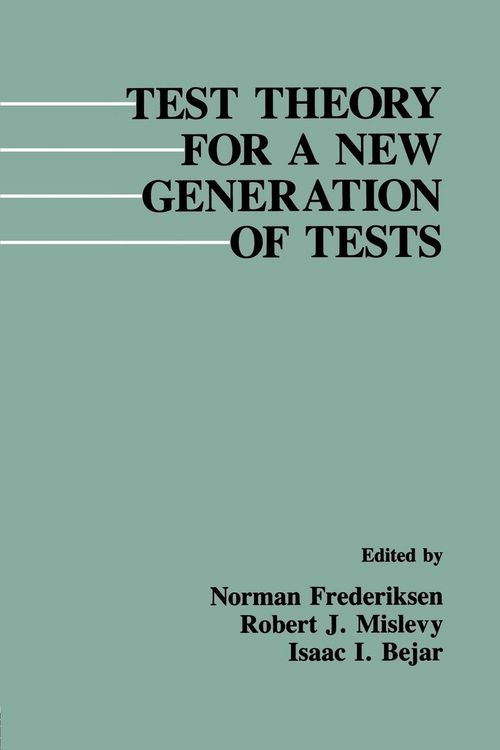 Produktbild: Test Theory for A New Generation of Tests