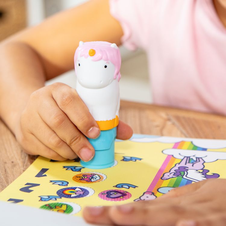Produktbild: Sticker Wow! Einhorn Sticker-Stempelset
