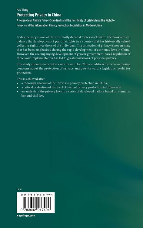 Produktbild: Protecting Privacy in China