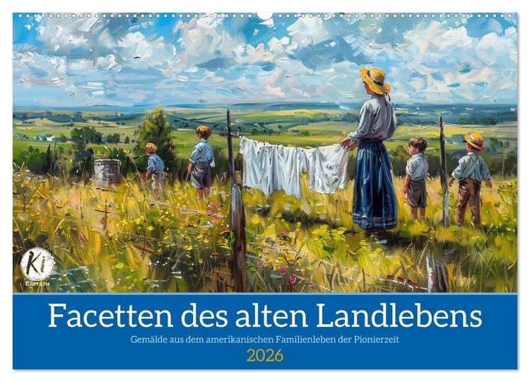 Produktbild: Facetten des alten Landlebens (Wandkalender 2026 DIN A2 quer), CALVENDO Monatskalender