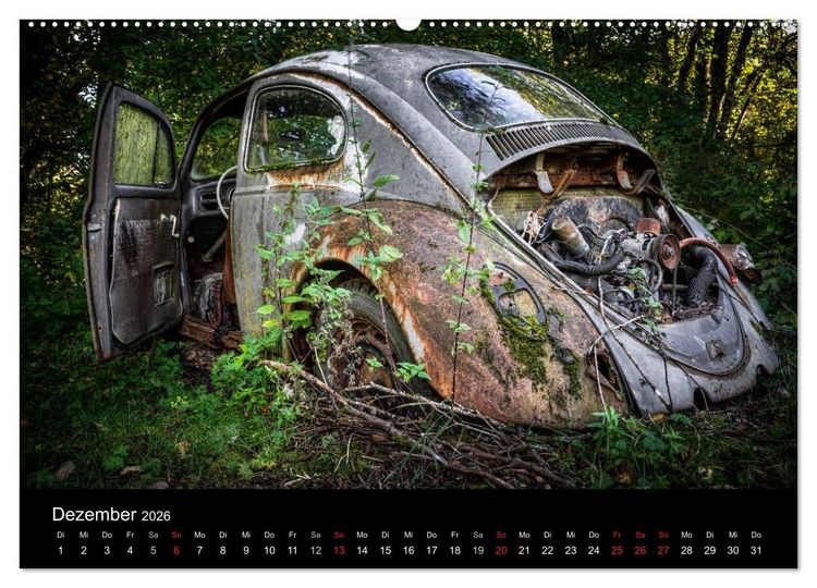 Produktbild: Autos, abgestellt und vergessen (Wandkalender 2026 DIN A2 quer), CALVENDO Monatskalender