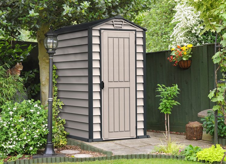 Produktbild: Kunststoff Ger&auml;tehaus 104x180 Gartenhaus Dreht&uuml;r