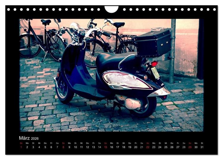 Produktbild: Motorroller (Wandkalender 2026 DIN A4 quer), CALVENDO Monatskalender