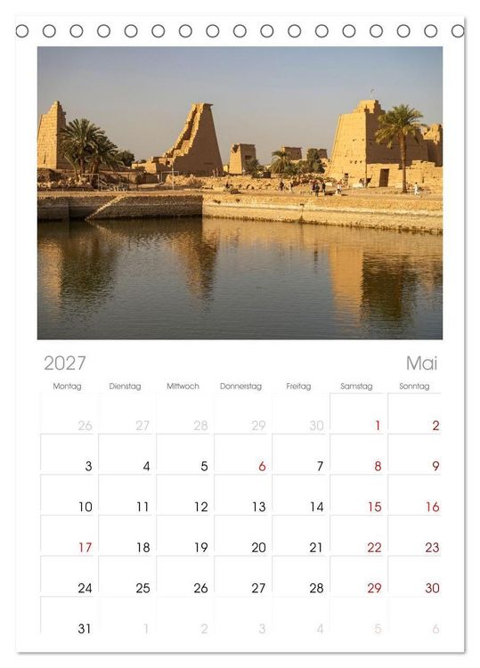 Produktbild: Tischplaner 2027 - Nordafrika - &Auml;gypten (A5 Tischkalender zum Aufstellen) CALVENDO