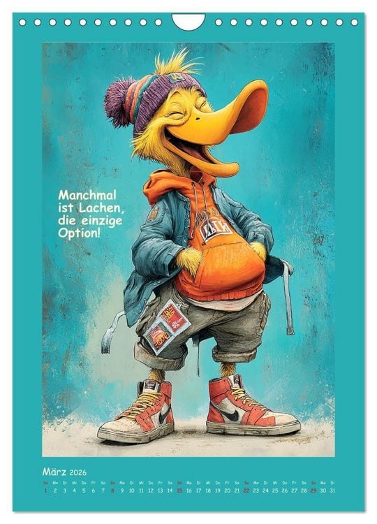 Produktbild: Quack Attacke. Enten au&szlig;er Kontrolle (Wandkalender 2026 DIN A4 hoch), CALVENDO Monatskalender
