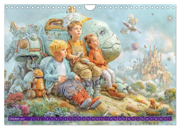 Produktbild: Meine verr&uuml;ckte Welt - Kinderwelten (Wandkalender 2027 DIN A4 quer), CALVENDO Monatskalender