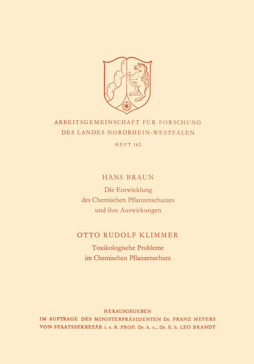 Produktbild: Die Entwicklung des Chemischen Pflanzenschutzes und ihre Auswirkungen / Toxikologische Probleme im Pflanzenschutz
