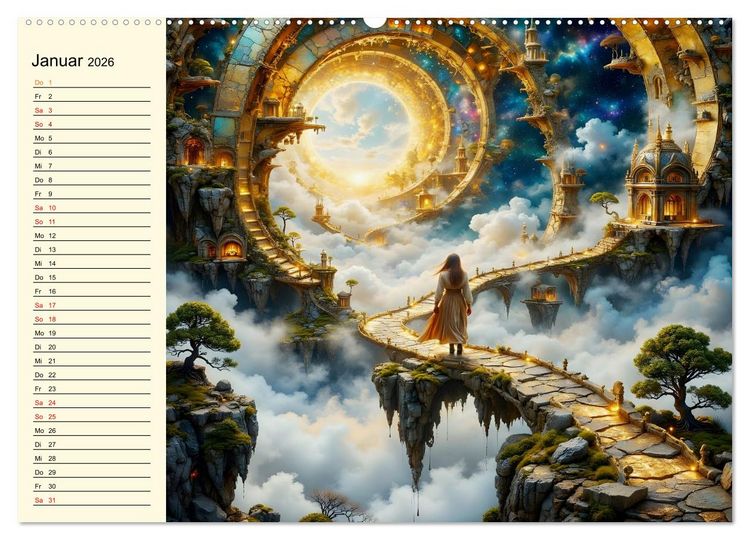 Produktbild: Flucht ins Wunder (Wandkalender 2026 DIN A2 quer), CALVENDO Monatskalender